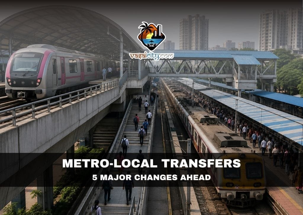 Metro-local transfers in Mumbai Metropolitan Region for Vasai commuters